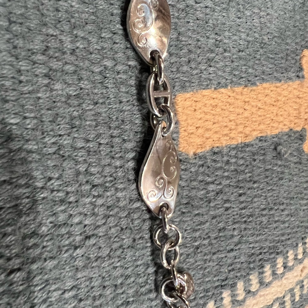 Brighton twisted silver bracelet.
